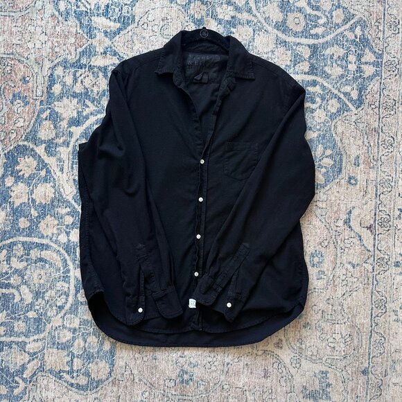 Frank & Eileen -- Eileen Shirt in Black Flannel, Size M -- SOLD OUT ONLINE! - Picture 2 of 4
